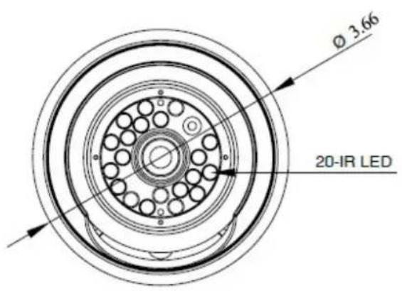 Ø 3.66 20-IR LED