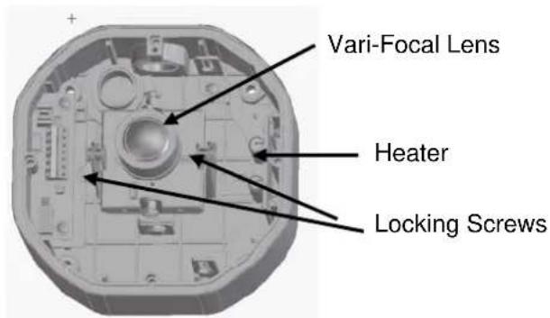 Vari-Focal Lens Heater Locking Screws