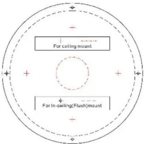 For ceiling mount For In-ceiling(Flush)mount