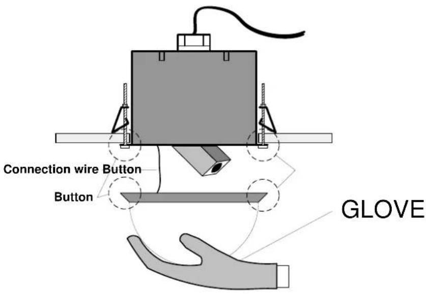 Connection wire Button Button GLOVE