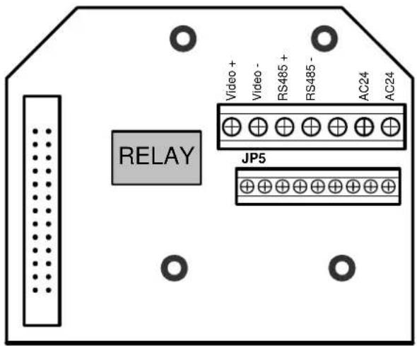 RELAY Video+ Video- RS485+ RS485- AC24 AC24 JP5