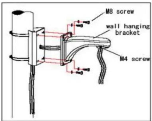 M8 screw wall hanging bracket M4 screw