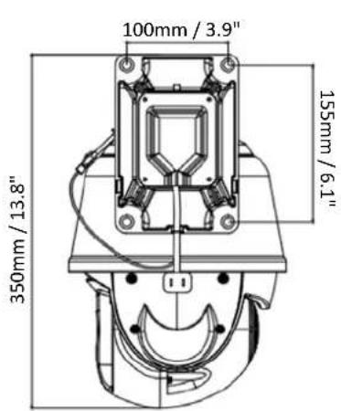 100mm / 3.9" 350mm / 13.8" 155mm / 6.1"