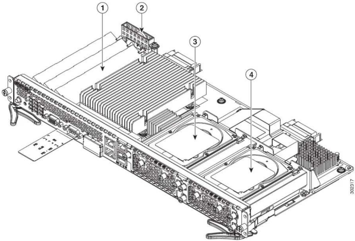 Technical diagram of a server rack with numbered components and ventilation slots