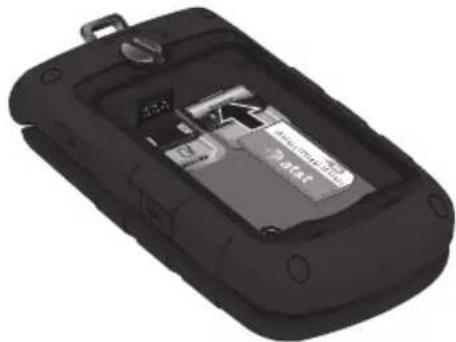 AT&T Rugby ll - Installing and Removing the SIM Card - 1