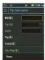 AT&T Pursuit II - Using the tip calculator - 1