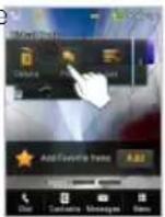 AT&T Pursuit II - Repositioning a home screen item - 1