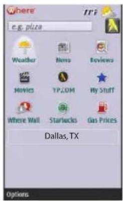 Where e.g. pizza Weather News Reviews Movies YP.COM My Stuff Where Wall Starbucks Gas Prices Dallas, TX Options