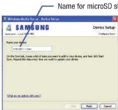 Name for microSD st SAMSUNG SAMSUNG - Card, Phone 80 Device Setup Configure Type Name your device: SIDS-NRT7-Code1 On the Serial Tab, create a list of best you want to add to your device, and have click Start Sync. Repeat this file every time you want to update your device. What are we better with user? < Back Next Cancel