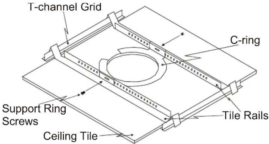 Kramer SPK-C411 - Mounting the SPK-C411 / SPK-C412 Speakers - 1