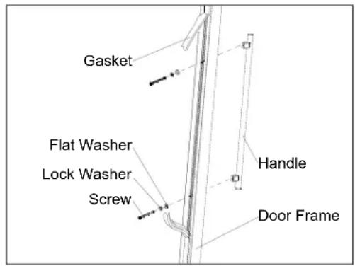 Summit SWC1875 - INSTALLING THE STAINLESS STEEL HANDLES - 1