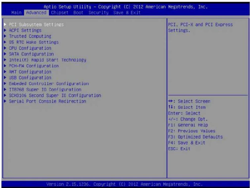 Advantech ARK-2151S - Advanced BIOS Features Setup - 1
