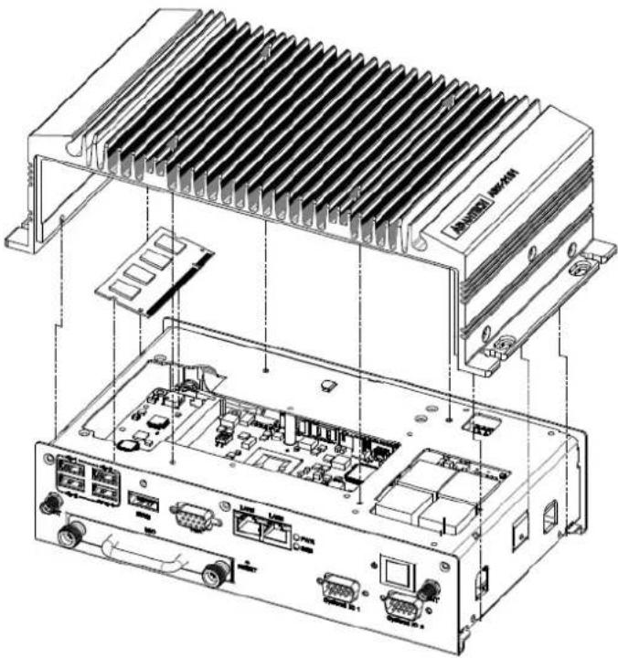 Advantech ARK-2151S - Installing Memory - 1