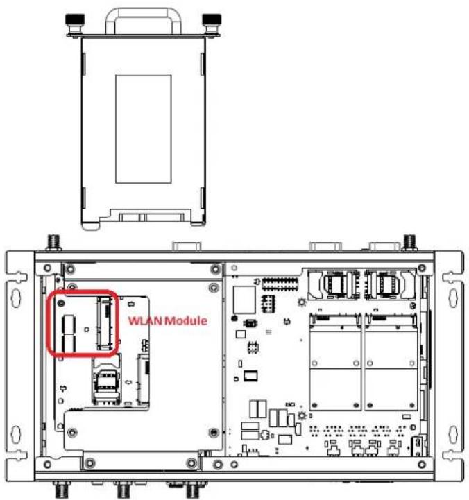 Advantech ARK-2151S - Installing WLAN module - 2