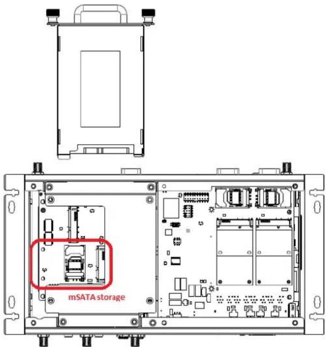 Advantech ARK-2151S - Installing mSATA Storage - 2