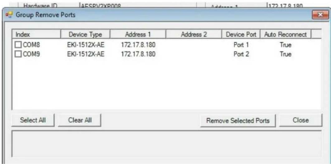 Advantech EKI-1512X - ■ Group Remove Port - 2