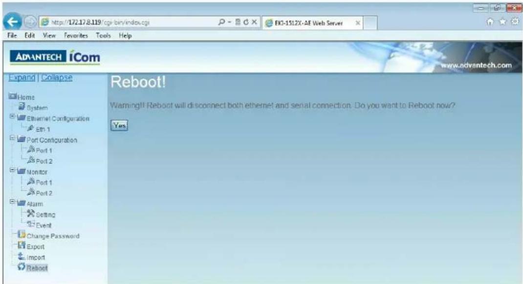 Advantech EKI-1512X - Reboot - 1
