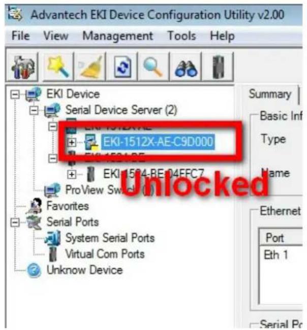 Advantech EKI-1512X - Lock the Serial Device Server (Password Protection) - 3