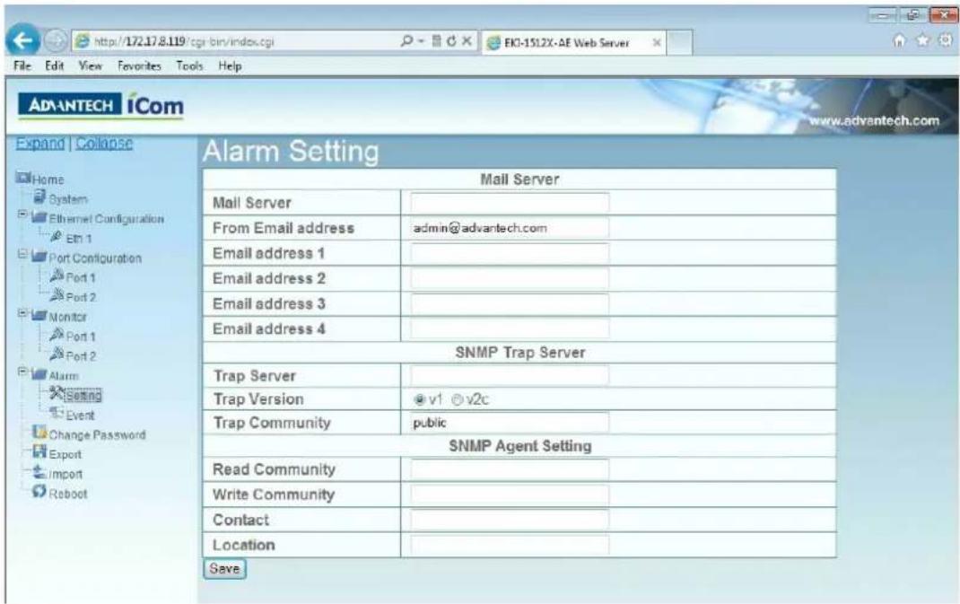 Advantech EKI-1512X - Auto Warning (Alarm) - 1