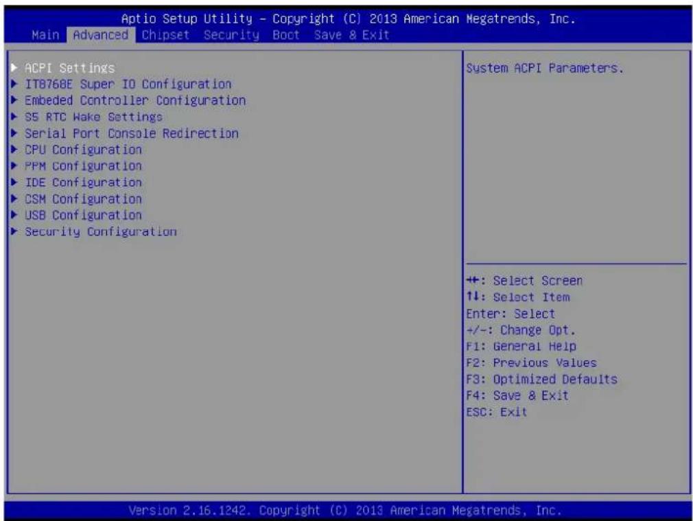 Advantech ARK-2121S - Advanced BIOS Features Setup - 1