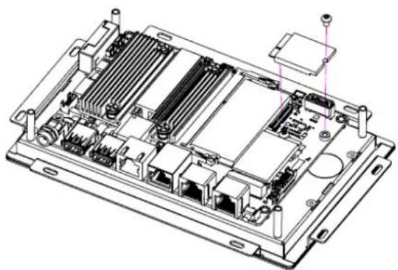Advantech UTC-210 - Installing a WiFi Mini PCIe/M.2 Card (Optional) - 3