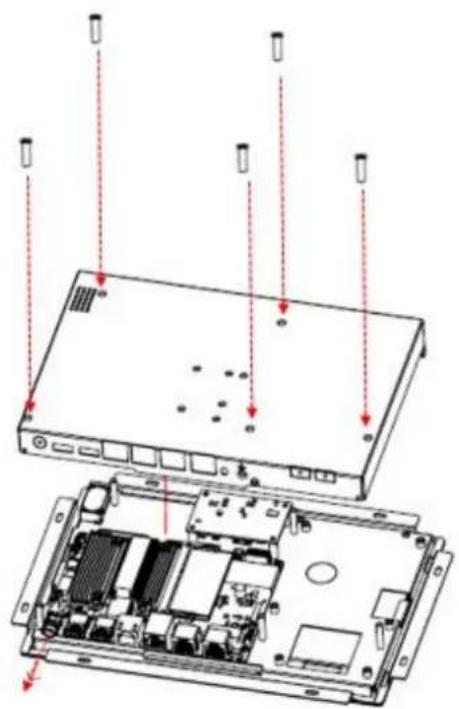 Advantech UTC-210 - Installing a Back Cover for UTC-207/210 (Optional) - 2