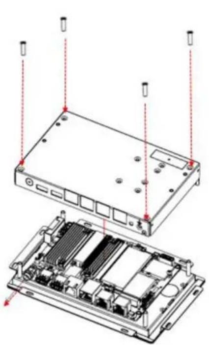 Advantech UTC-210 - Installing a Back Cover for UTC-207/210 (Optional) - 1