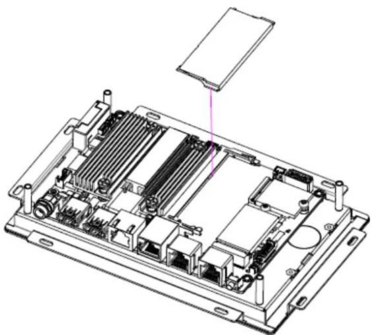 Advantech UTC-210 - Installing a Memory Module for UTC-207/210 - 1