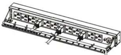 CyberPower PDU15BV14F - Cord Retention Tray installation (Optional for both horizontal and vertical installations) - 2