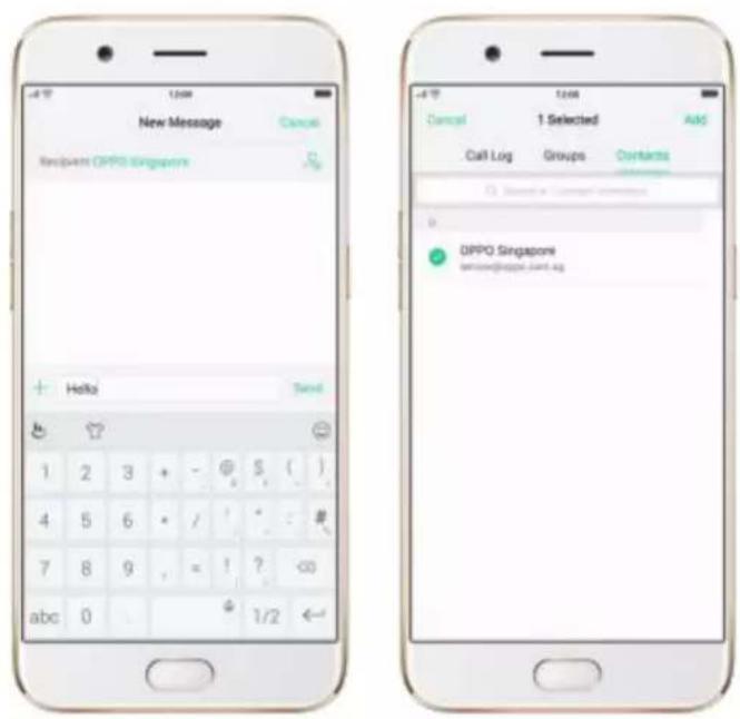 OPPO R9s Pro - Send and receive messages - 1