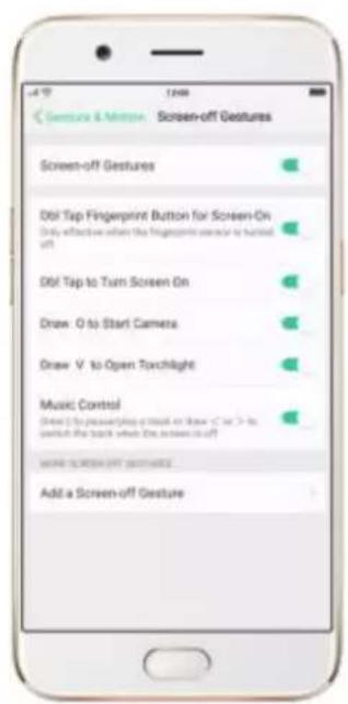 OPPO R9s Pro - Screen-off Gestures - 1