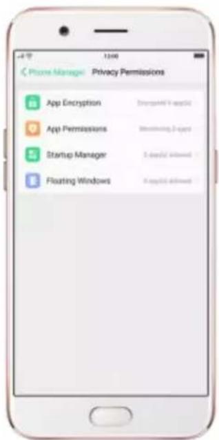 OPPO R9s Pro - Privacy Permissions - 1