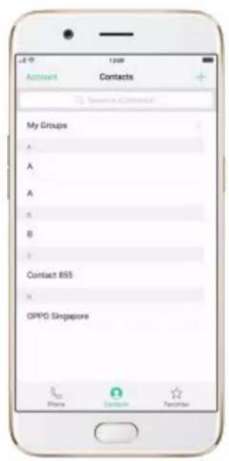 OPPO R9s Pro - Add a contact - 1