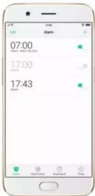 OPPO R9s Pro - Set Alarm Clocks - 3