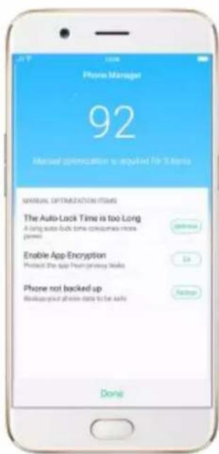 OPPO R9s Pro - Scan and optimize the phone - 2