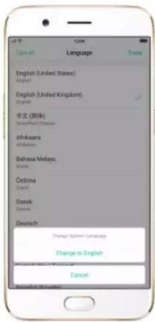 OPPO R9s Pro - Language and Region - 2