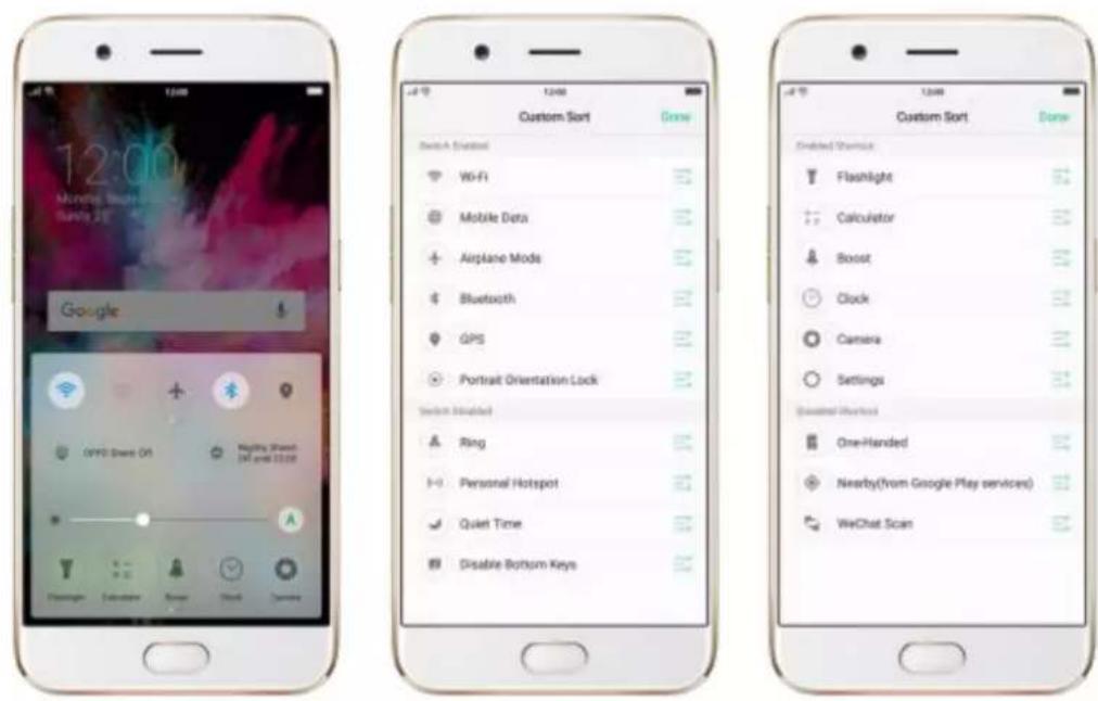 OPPO R9s Pro - Control Center - 1