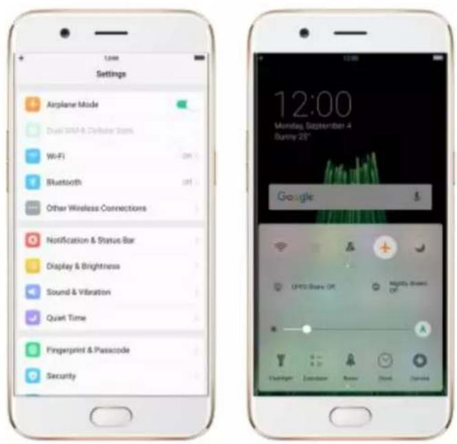 OPPO R9s Pro - Personalize your Control Center - 2