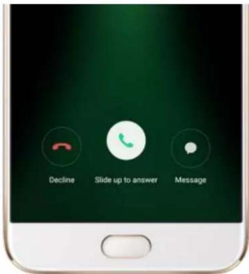 OPPO R9s Pro - Answer or decline a call - 2