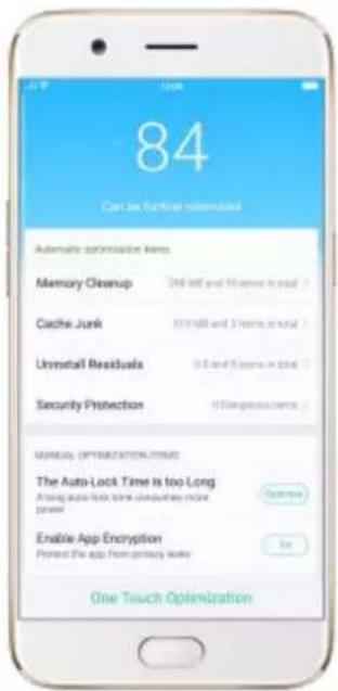 OPPO R9s Pro - Scan and optimize the phone - 1