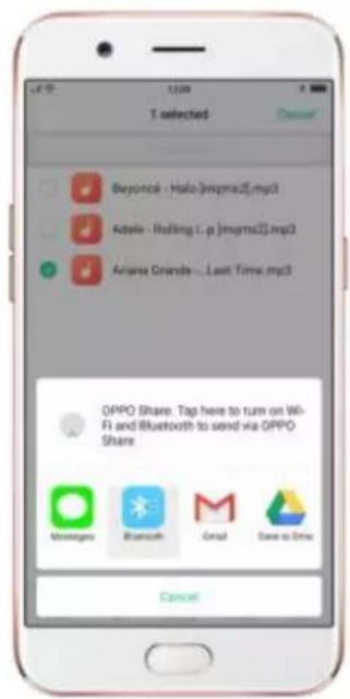 OPPO R9s Pro - Share via Bluetooth. - 1