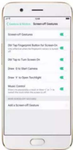 OPPO R9s Pro - Screen-off Gestures - 1