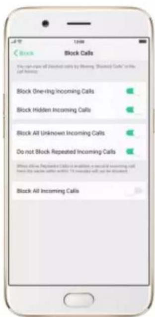 OPPO R9s Pro - Block unwanted calls and messages - 2