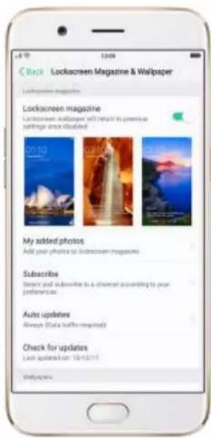 OPPO R9s Pro - Lock screen magazine - 1
