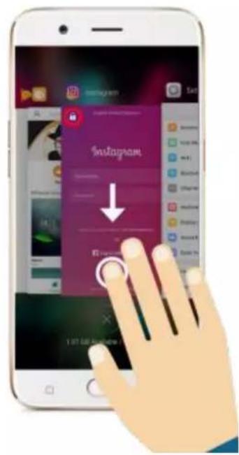 OPPO R9s Pro - Menu button - 1