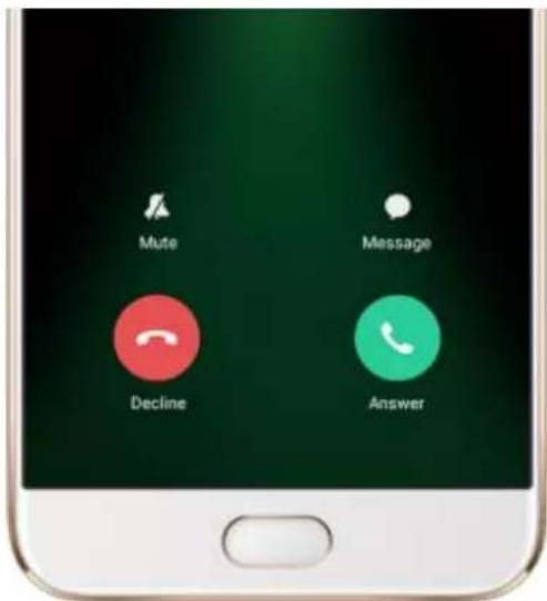 OPPO R9s Pro - Answer or decline a call - 1