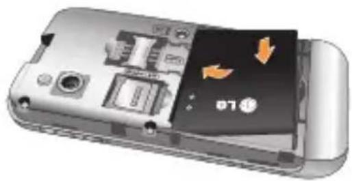 AT&T Arena GT950 - Install the battery - 1
