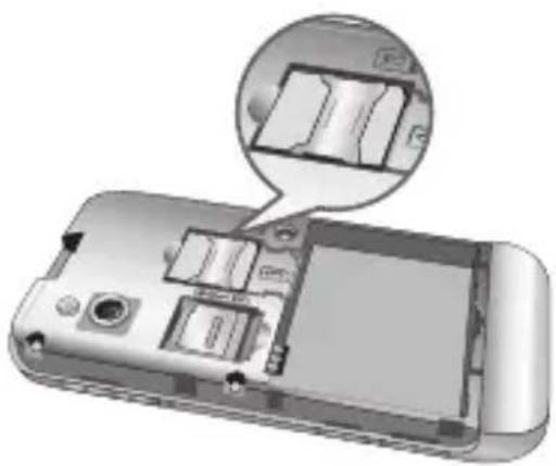 AT&T Arena GT950 - Install the SIM card - 1