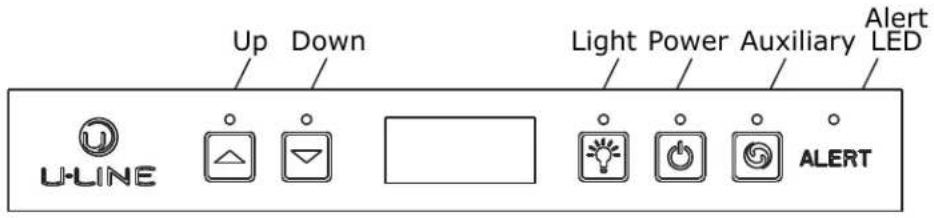 Up Down Light Power Auxiliary Alert LED U-LINE ▲ ▼ ■ ● ● ● ● ● ● ● ALERT