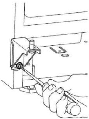 U-Line Wine Captain -1215WCB-00A - Install bottom hinge: - 1